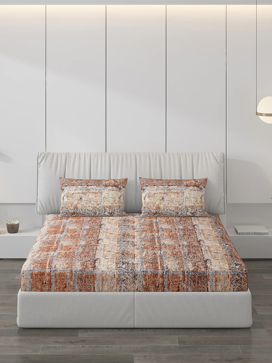 120 GSM Polyester Double Bed Bedsheet with 2 Pillow Covers - Updated - Updated - Image 3