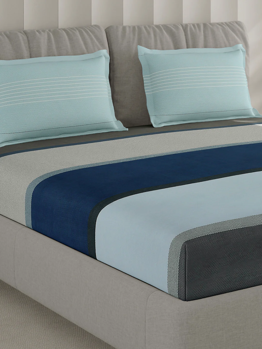 210 TC Cotton Double Bed 1 Bedsheet with 2 Pillow Covers (Ramona)