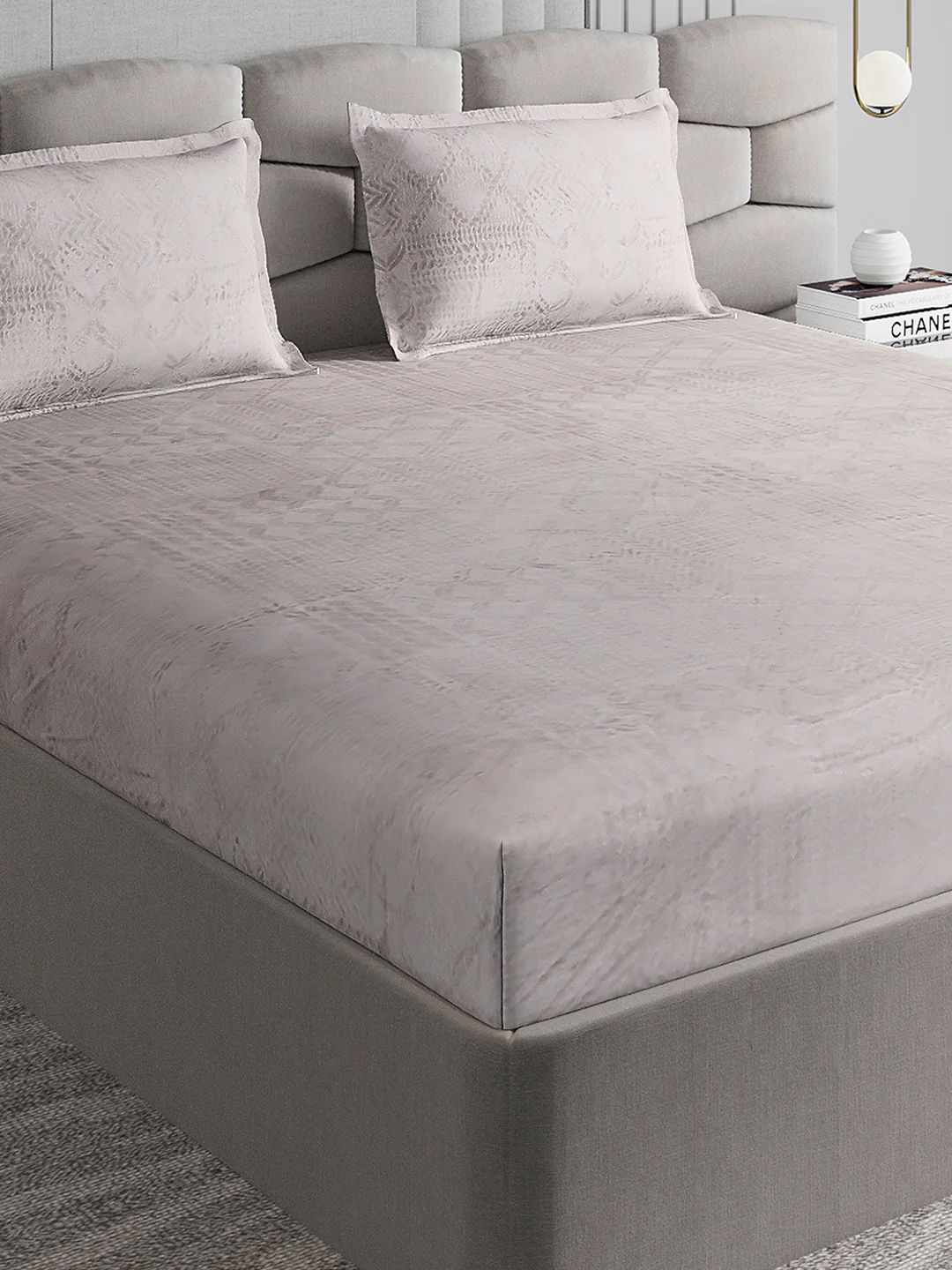 267 GSM 100% Polyester King Bed 1 Bedsheet with 2 Pillow Cover (Master Piece)