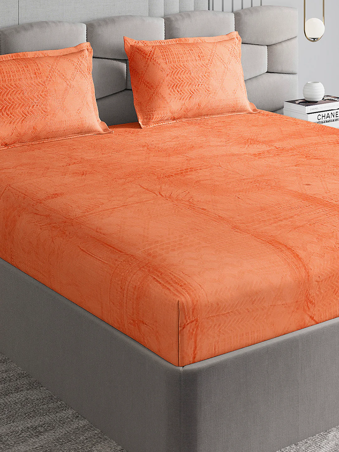 267 GSM 100% Polyester King Bed 1 Bedsheet with 2 Pillow Cover (Master Piece)