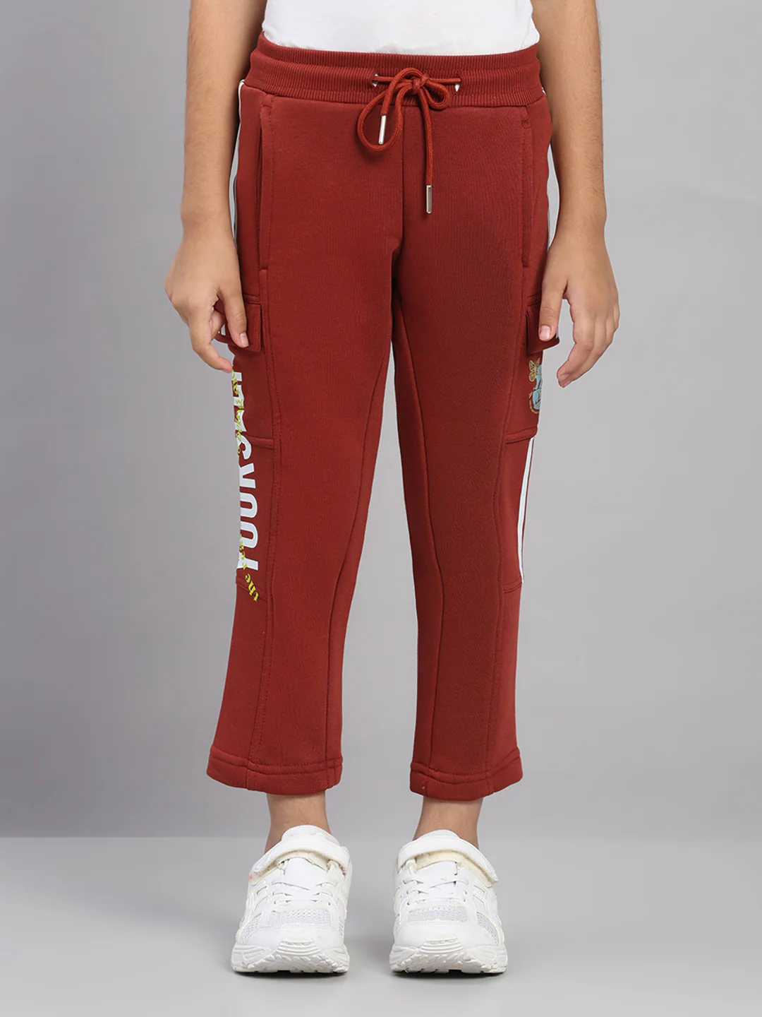 Girls Rust Printed Regular Fit Lower
