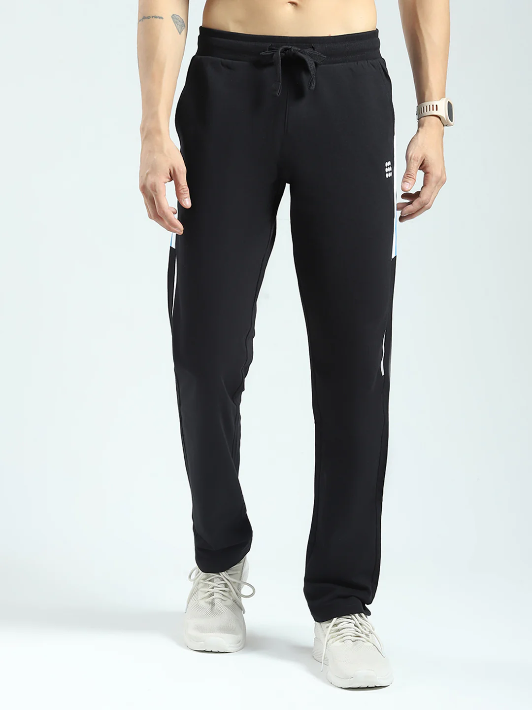 Rock.it Men Black Solid Regular Fit Lower