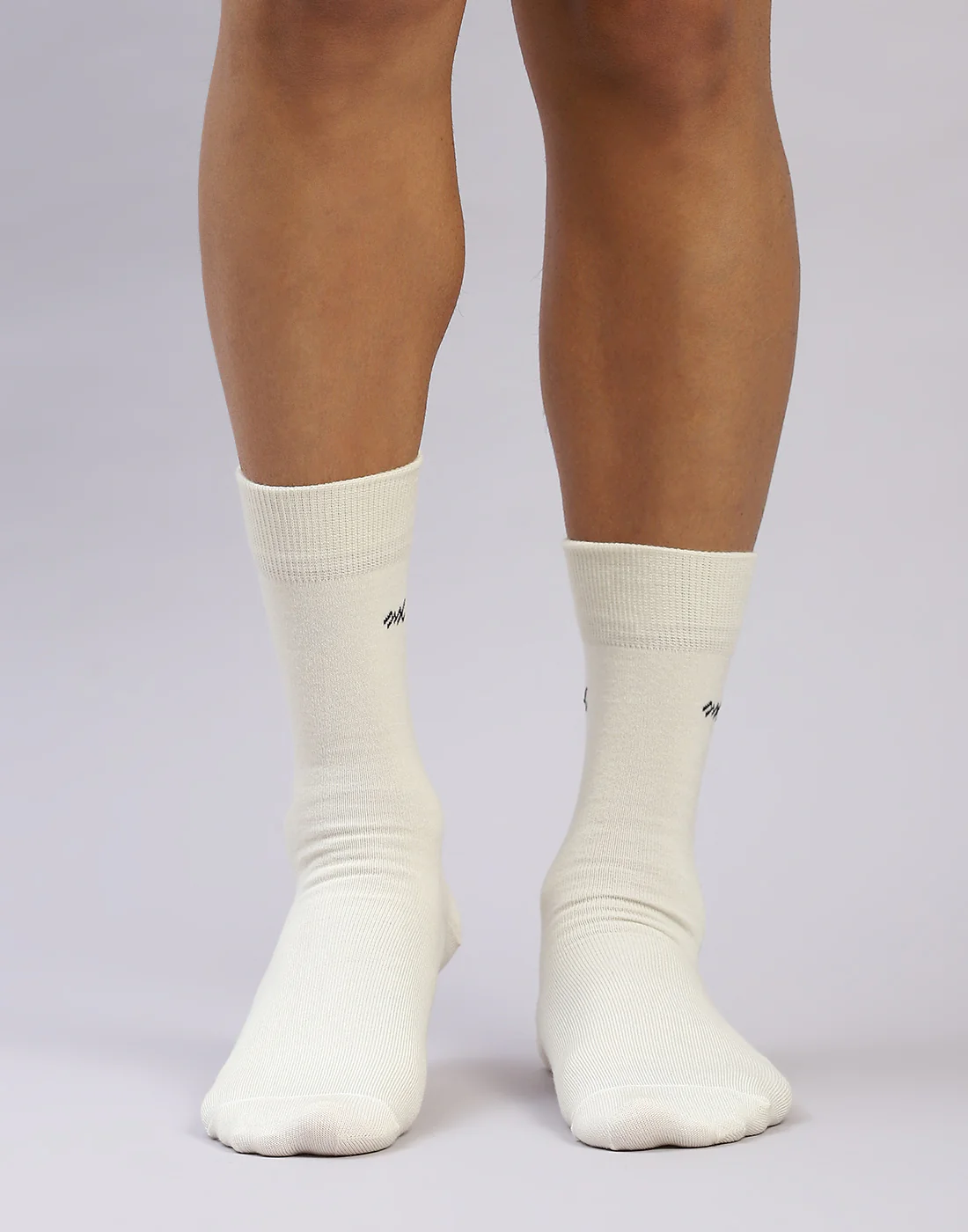 Men Cotton Blend Solid Calf Length Socks (1 Pair)