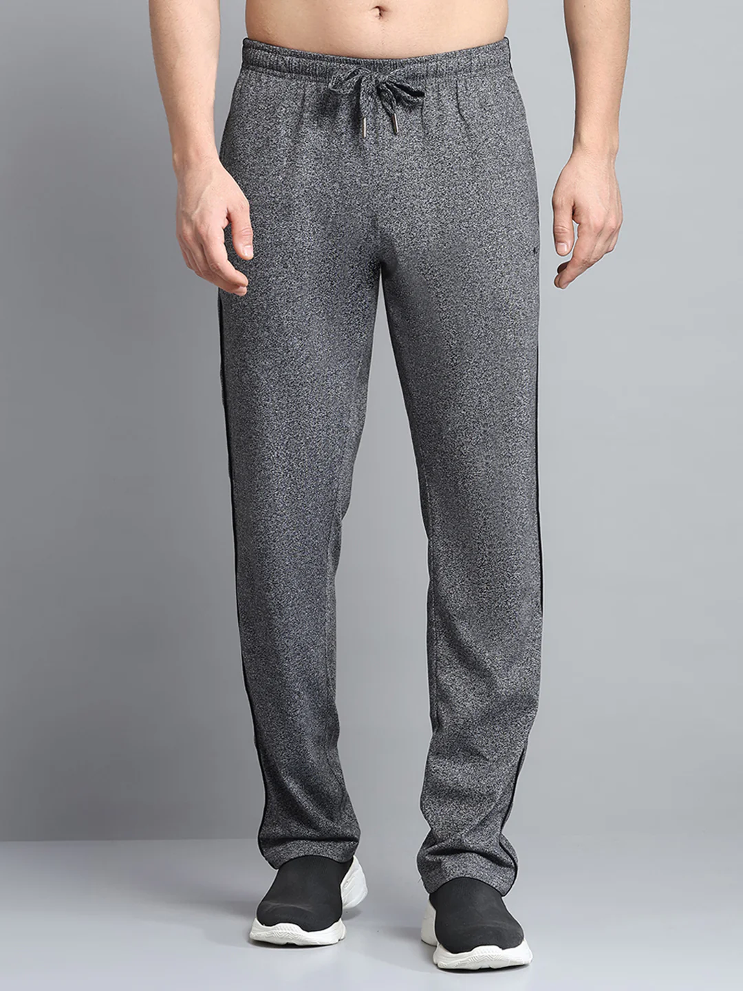 Men Grey Solid Regular Fit Lower