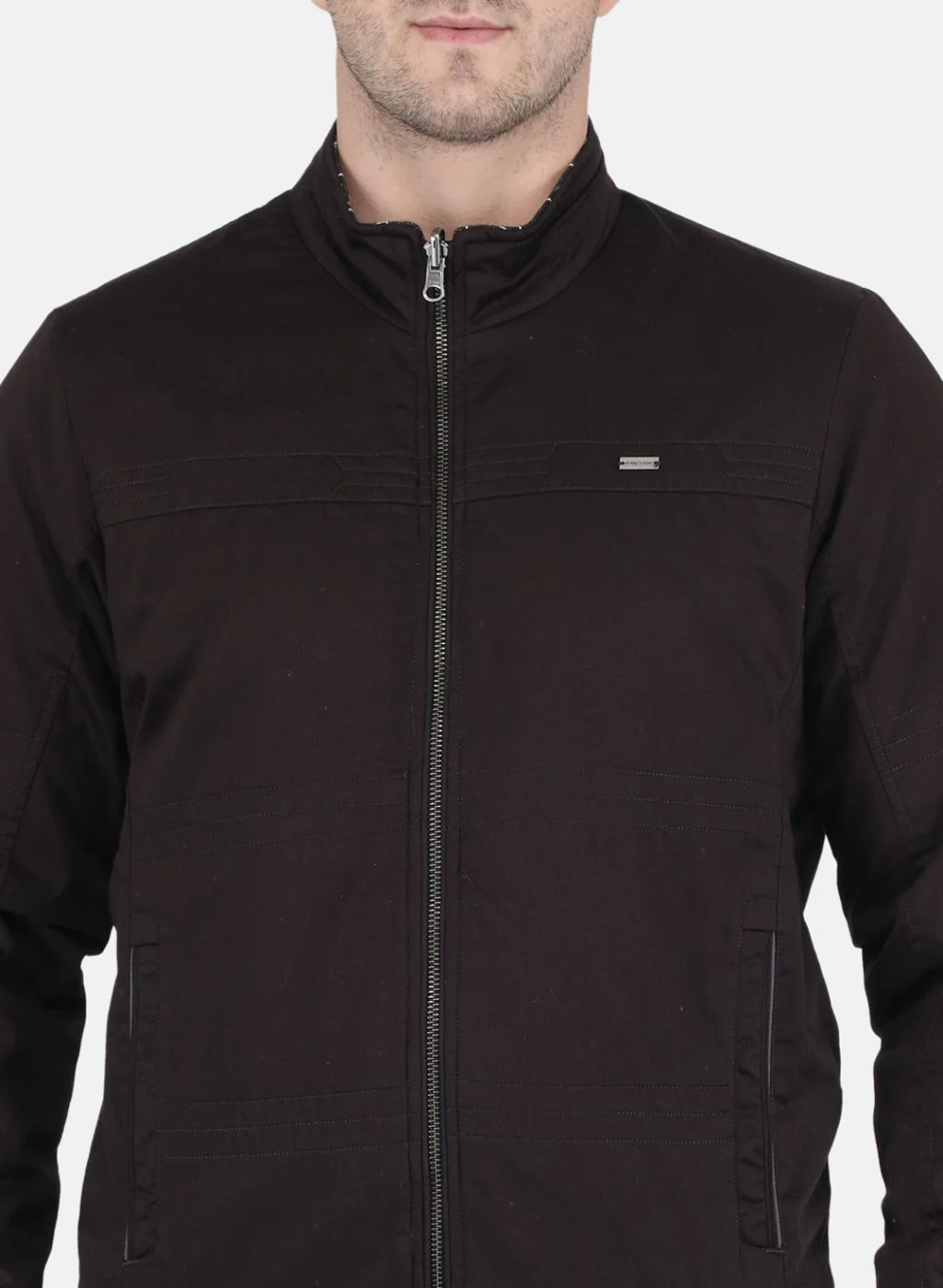 Men Brown Reversible Printed Jacket - Image 5
