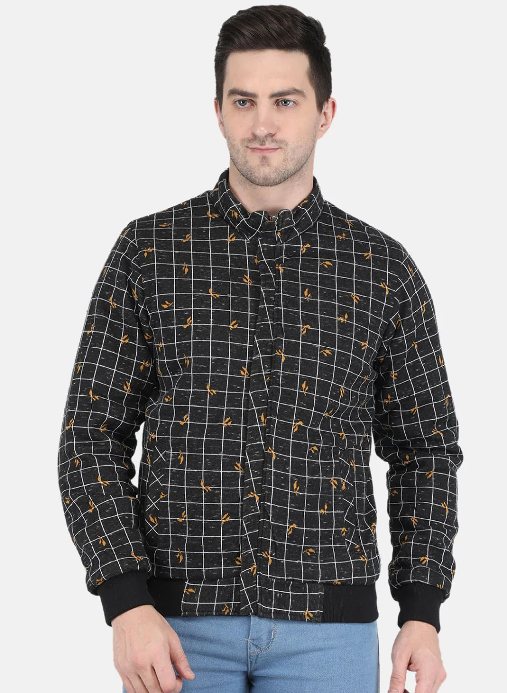 Men Brown Reversible Printed Jacket - Image 7