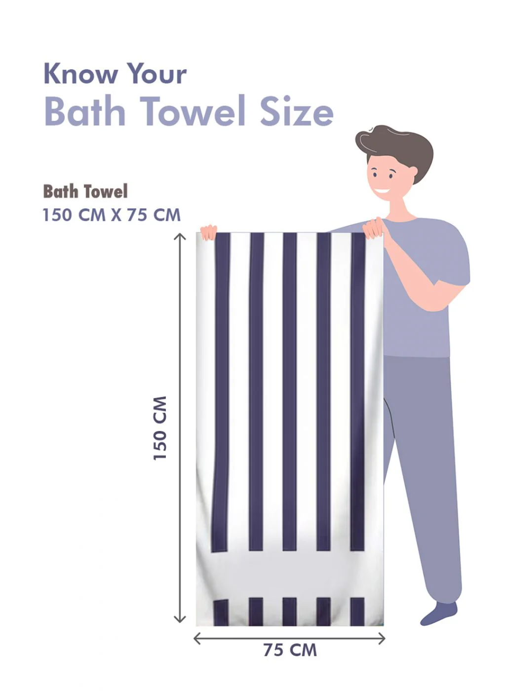 White Cotton 600 GSM Bath Towel - Image 7
