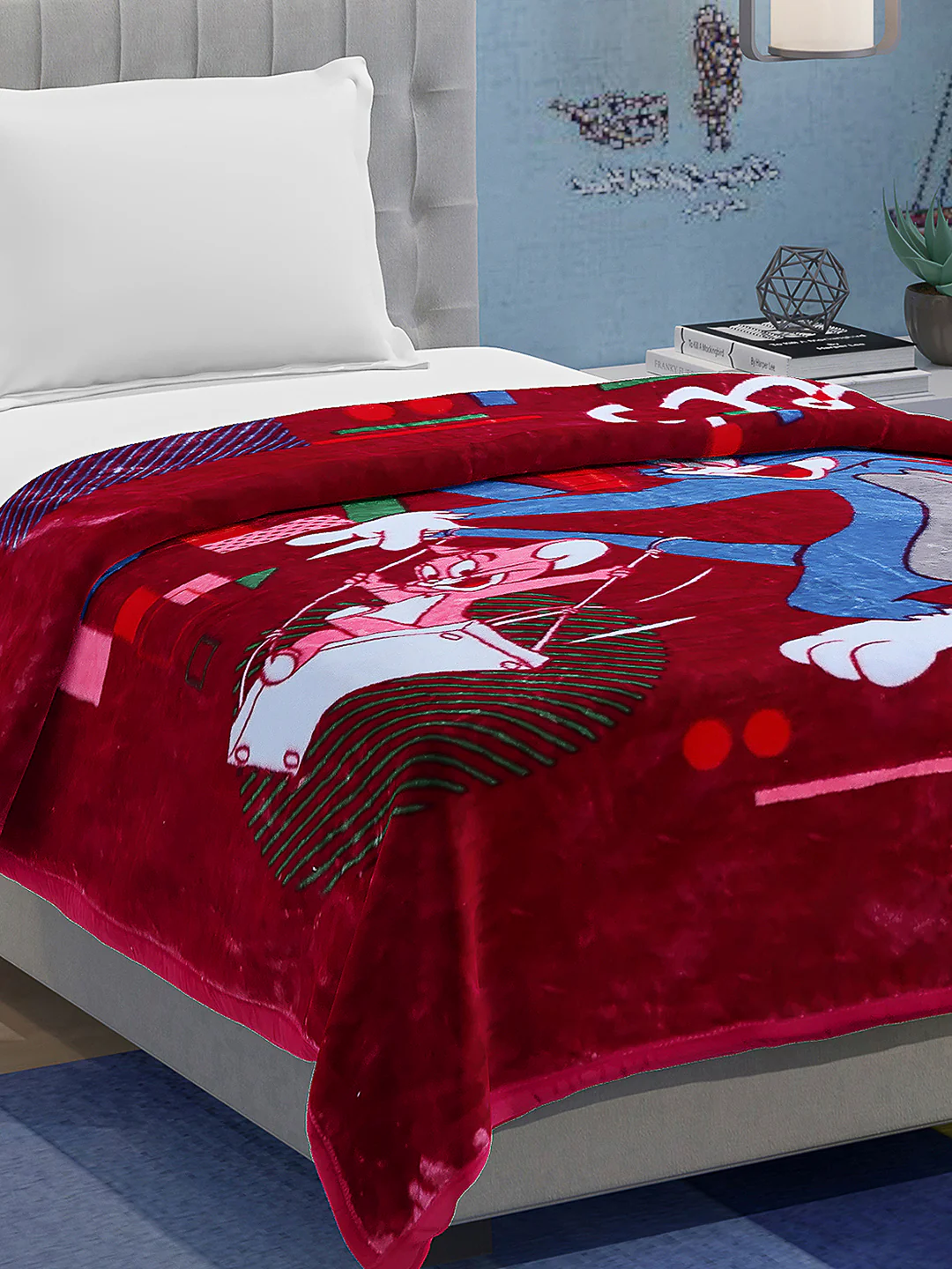 Printed Baby Blanket 1 Ply, 576 GSM, 1.9 kg (Super Hero)
