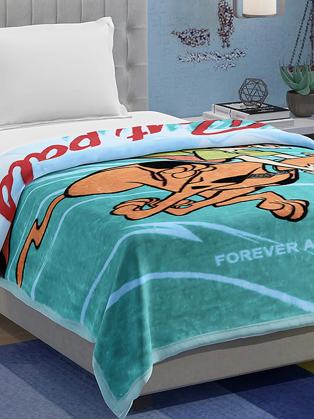 Printed Baby Blanket 1 Ply, 576 GSM, 1.9 kg (Super Hero)