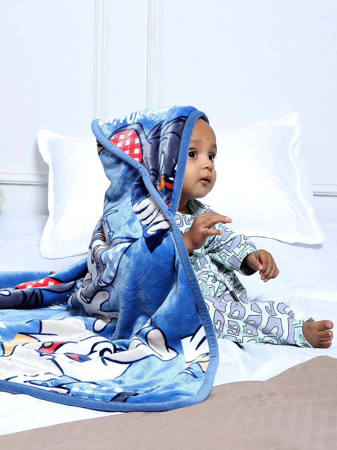 Printed Baby Blanket 2 Ply, 240 GSM, 0.375 kg (Albert)