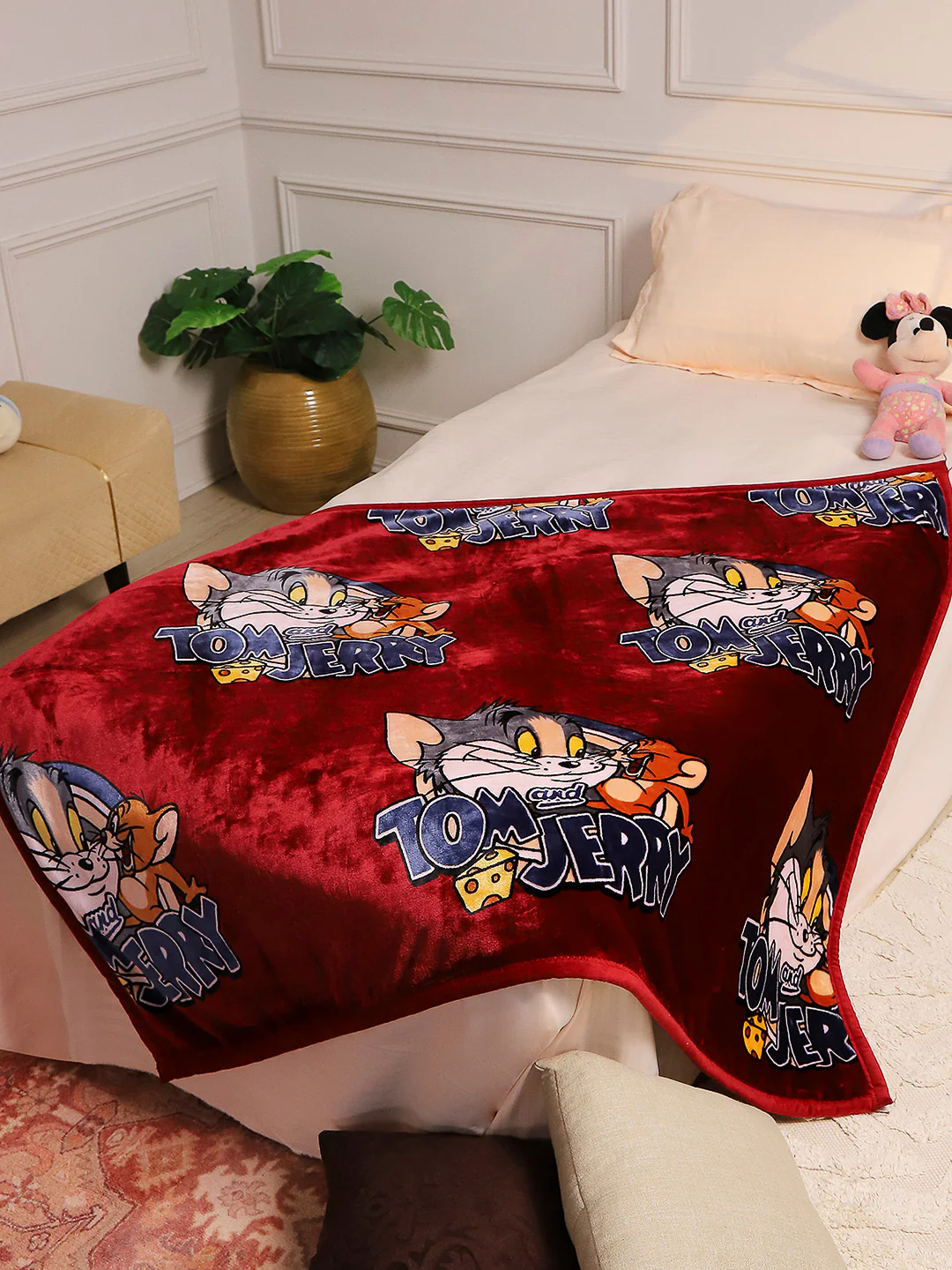 Printed Baby Blanket 2 Ply, 650 GSM, 1 kg (Oliver)