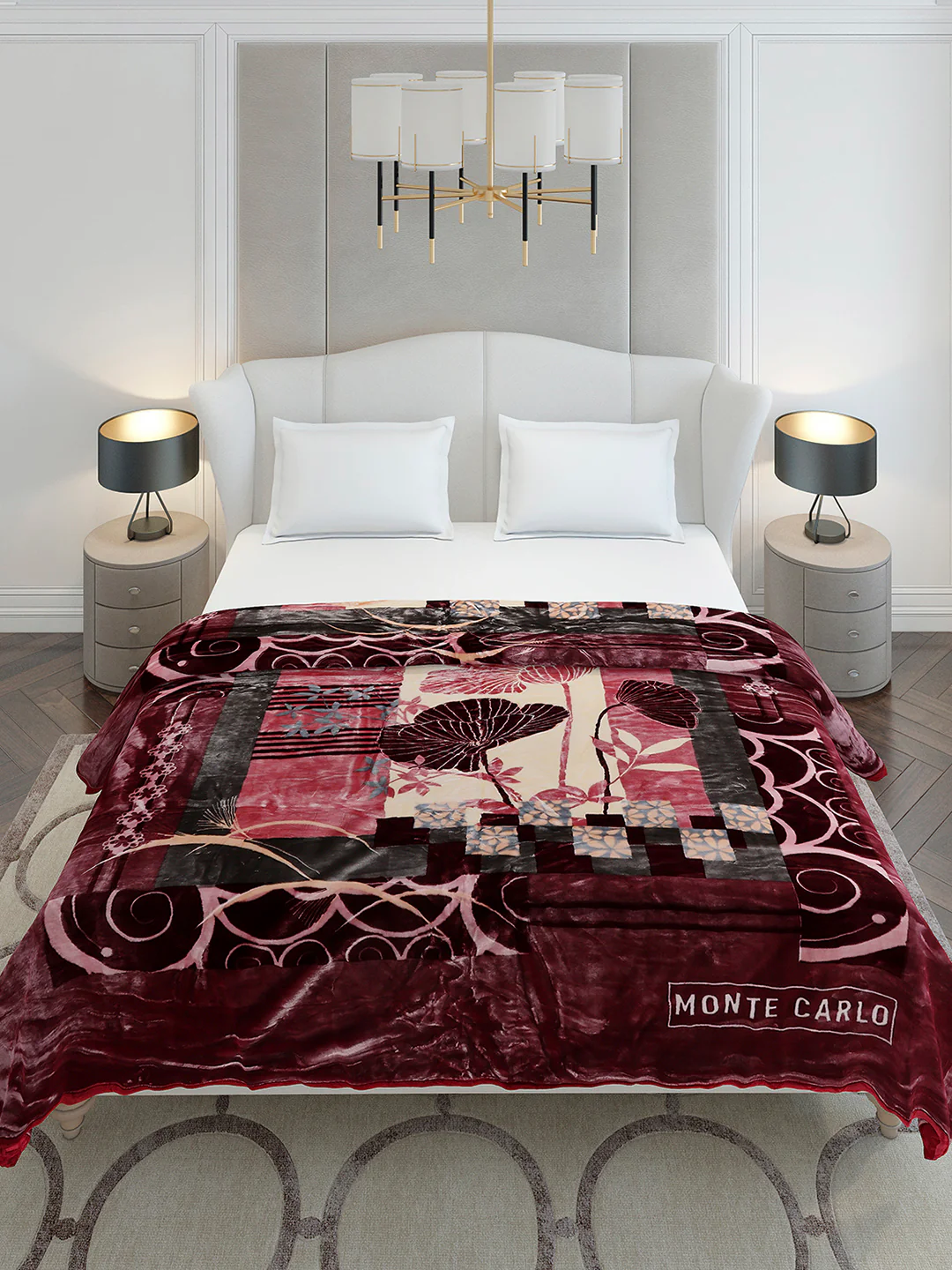 Printed Double Bed 2 Ply, 1136 GSM Blanket for Heavy Winter - (Monarch) - Image 3