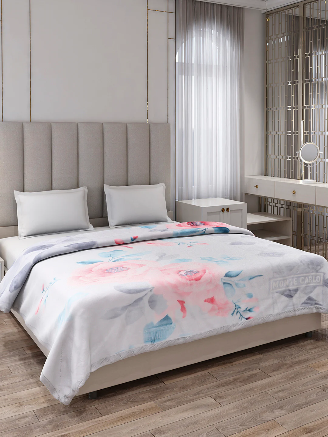 Printed Double Bed 2 Ply, 871 GSM Blanket for Heavy Winter - (Moon Valley Plus) - Image 4