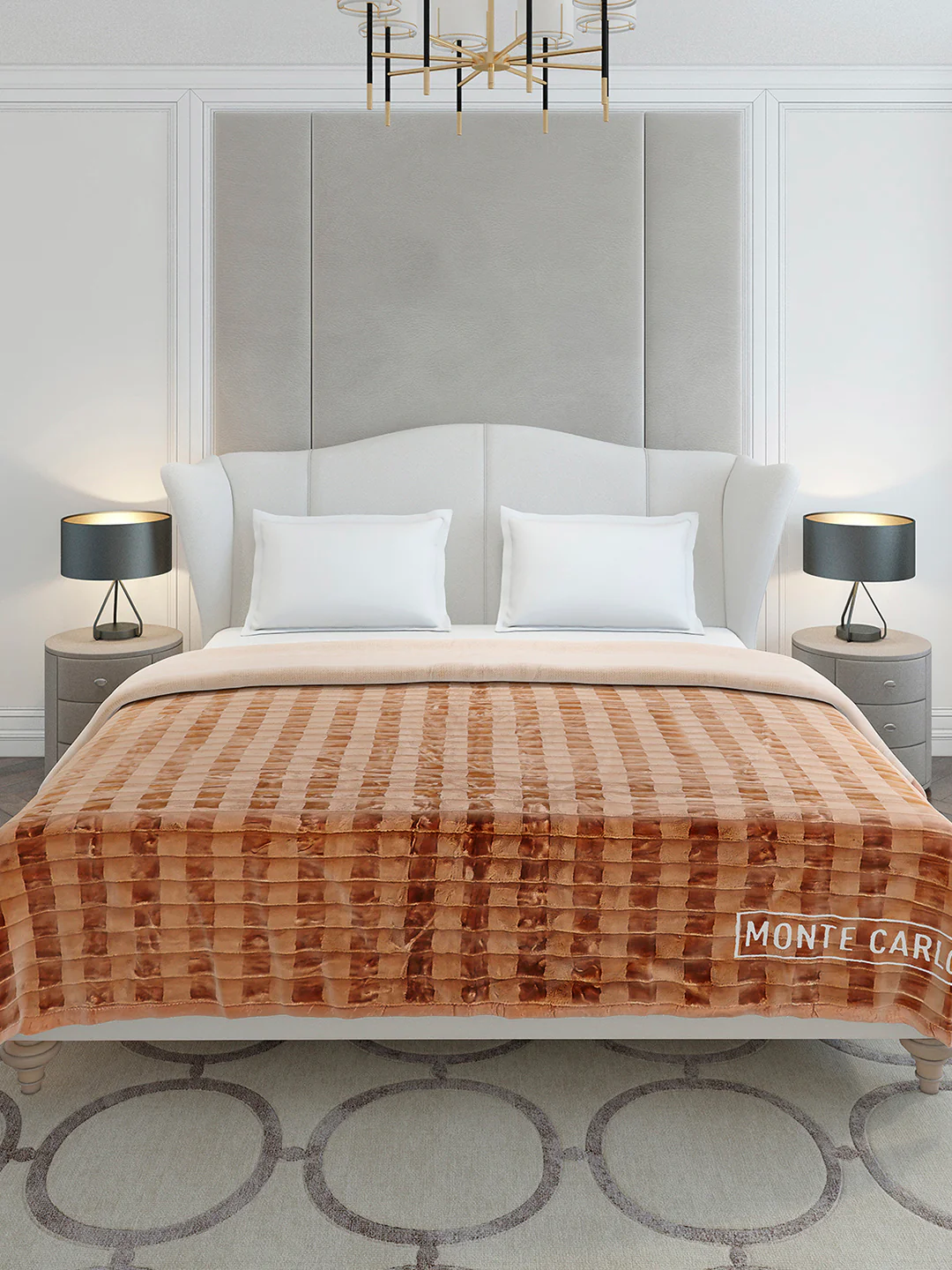 Printed Double Bed 2 Ply, 720 GSM Blanket for Heavy Winter - (Vibe Tribe) - Image 2