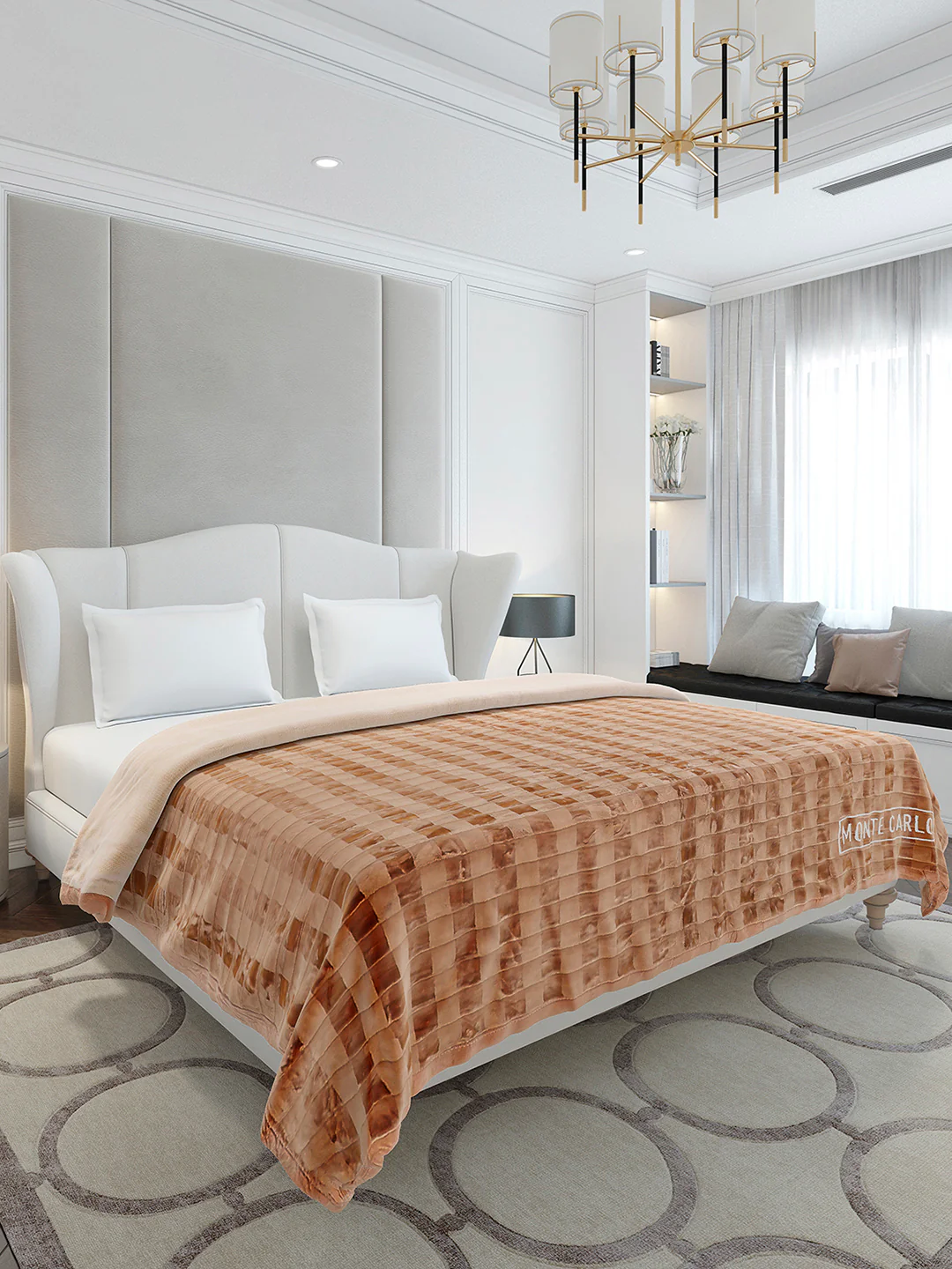 Printed Double Bed 2 Ply, 720 GSM Blanket for Heavy Winter - (Vibe Tribe) - Image 4