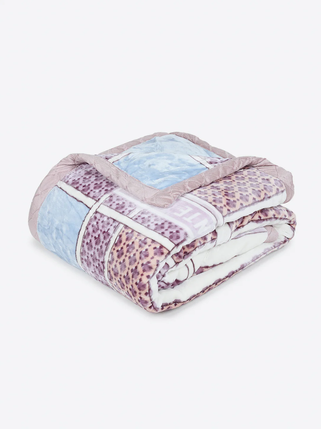 Printed Double Bed 3 Ply, 720 GSM Blanket for Heavy Winter - (Gala Glow) - Image 5