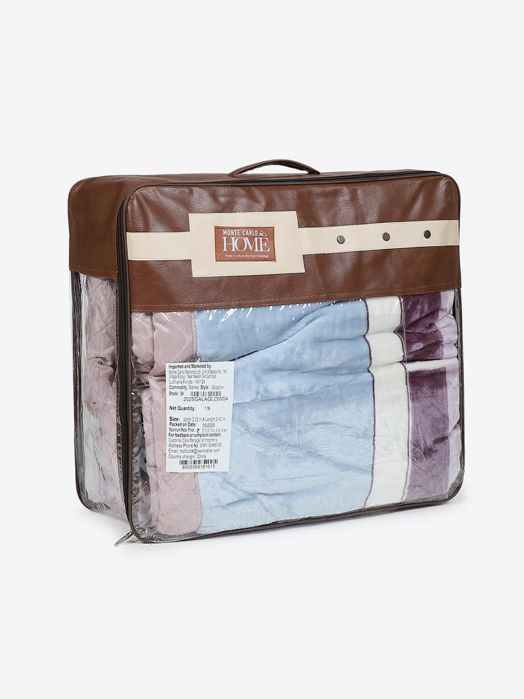 Printed Double Bed 3 Ply, 720 GSM Blanket for Heavy Winter - (Gala Glow) - Image 8