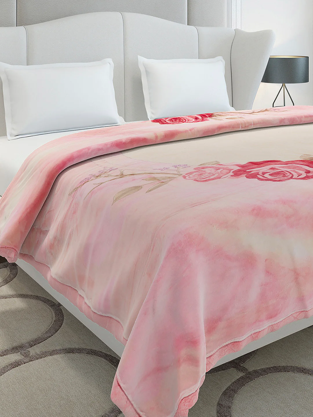 Printed Double Bed 3 Ply, 909 GSM Blanket for Heavy Winter - (Wild Side)