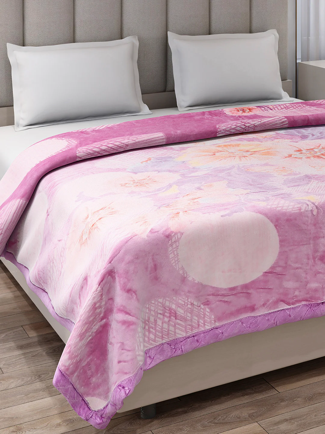 Printed Double Bed 3 Ply, 909 GSM Blanket for Heavy Winter - (Wild Side)