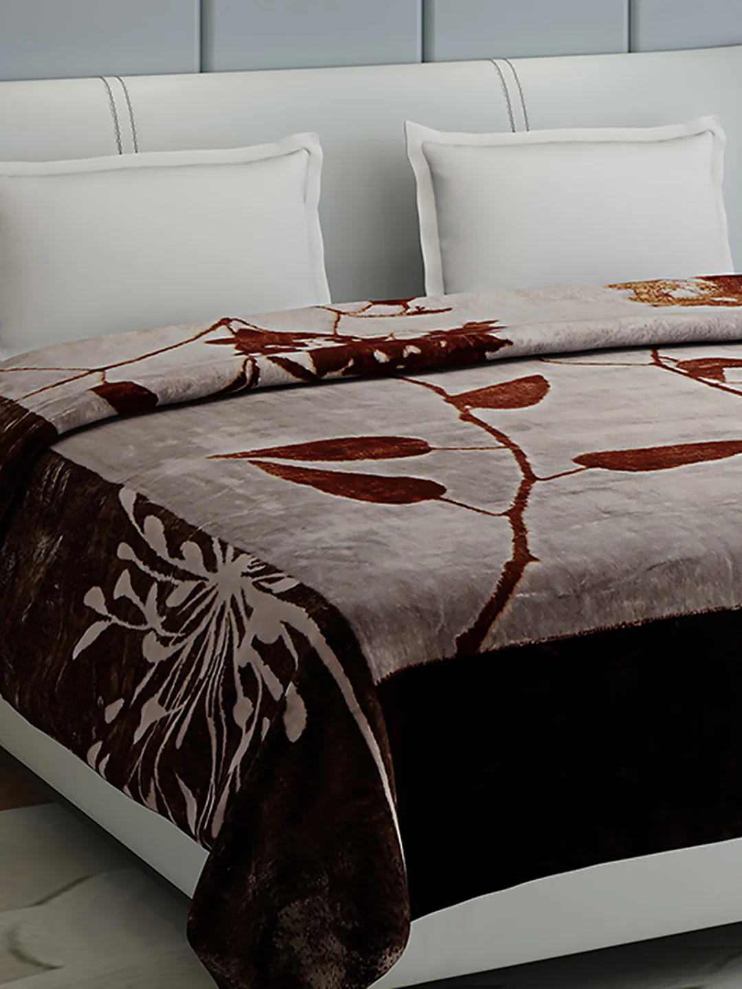 Printed Double Bed 947 GSM Blanket Hunter 2 Ply (Weight 5 kg)