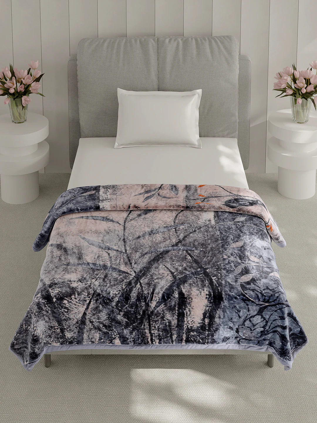 Printed Single Bed 1 Ply Blanket for Heavy Winter - (Soulmate) - Image 3