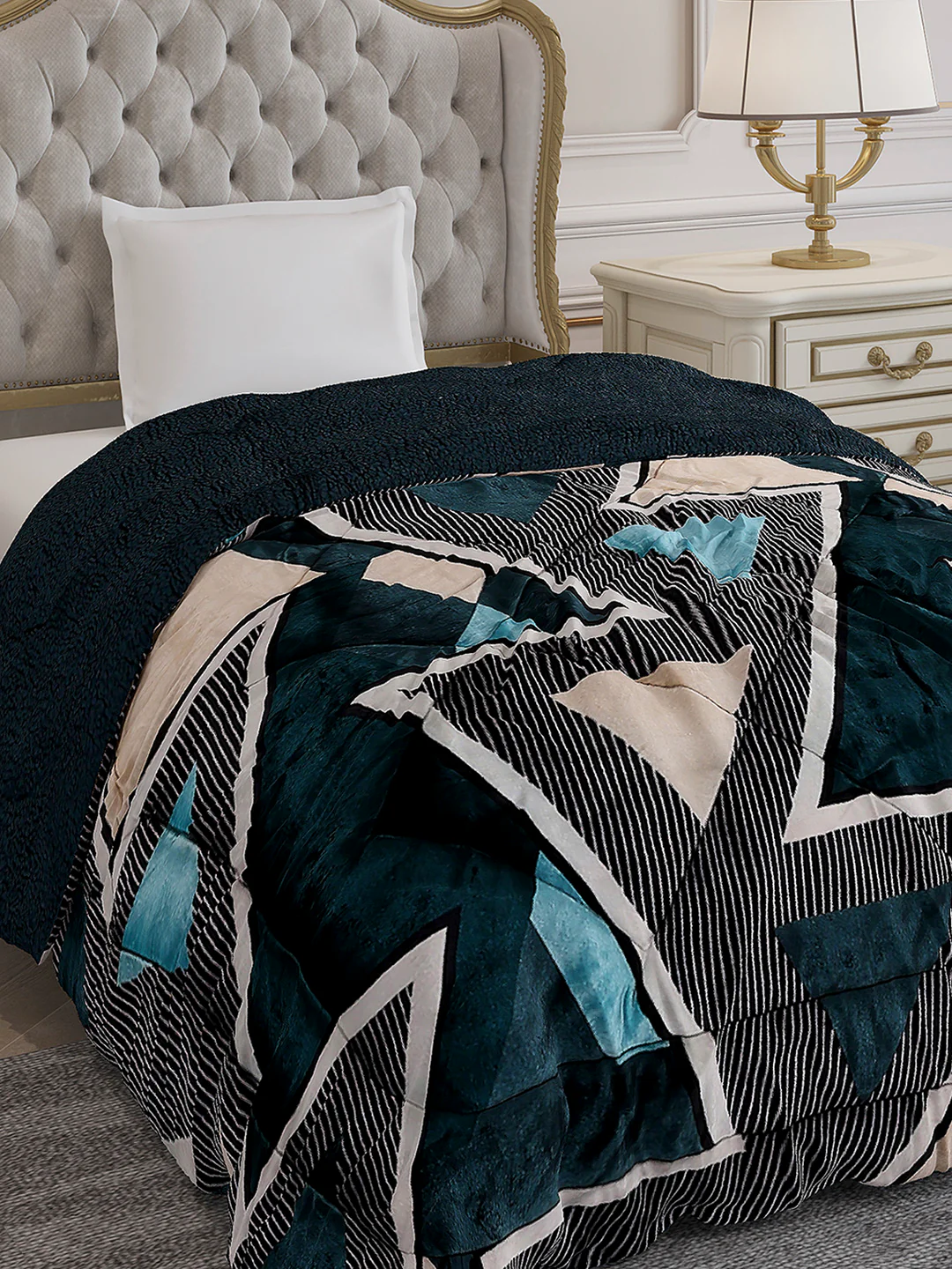 Printed Single Bed 1023 GSM Comforter for Winter - (Ultra)