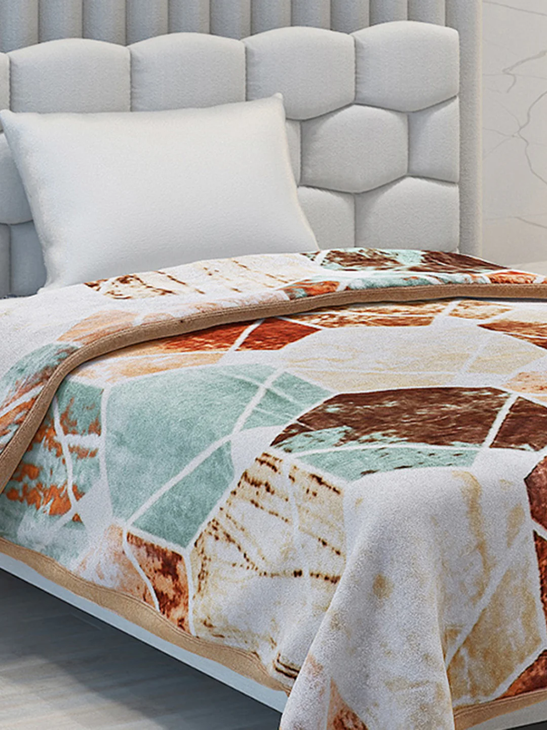 Printed Single Bed 1051 GSM Blanket Bling 2 Ply (Weight 3.7 kg)