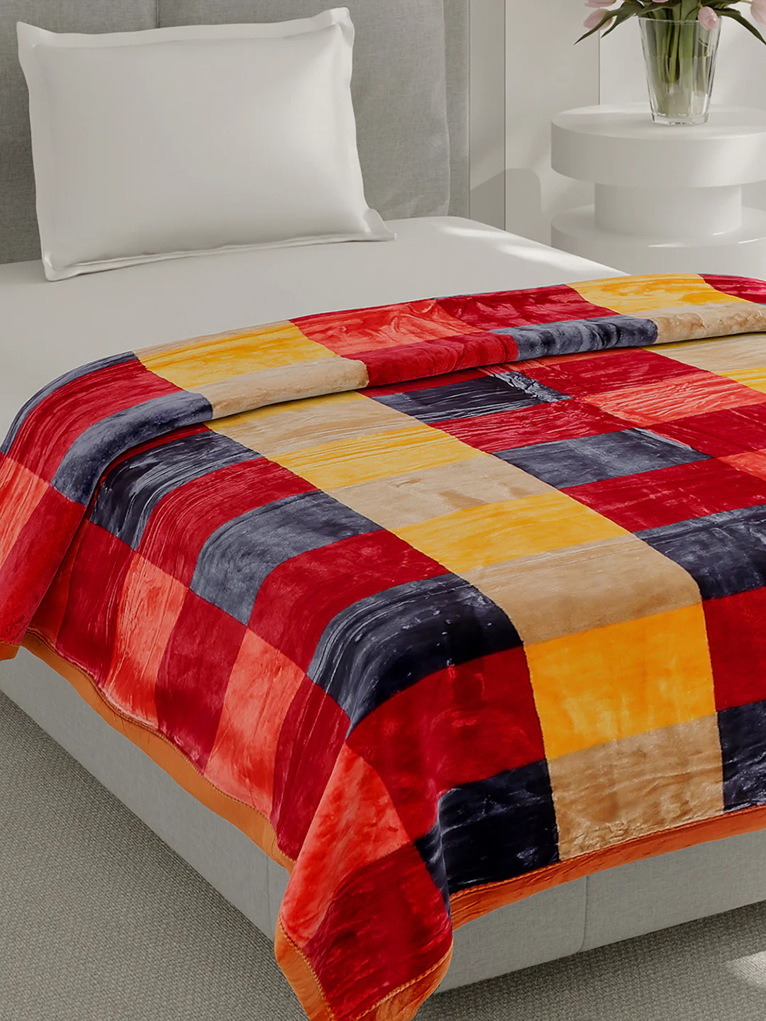Printed Single Bed 2 Ply, 597 GSM Blanket for Heavy Winter - (Everest Plus)