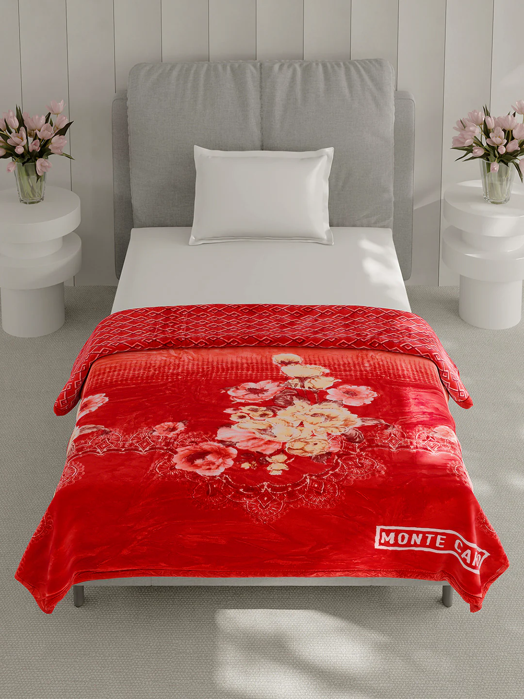 Printed Single Bed 3 Ply, 909 GSM Blanket for Heavy Winter - (Umang) - Image 3