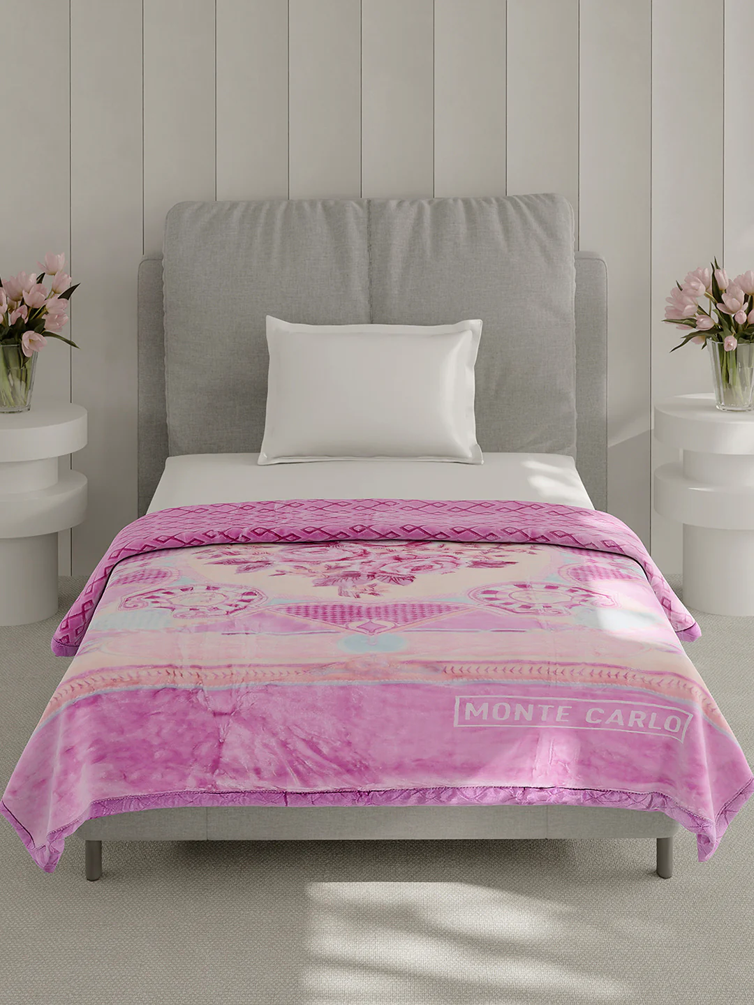 Printed Single Bed 3 Ply, 909 GSM Blanket for Heavy Winter - (Umang) - Image 2