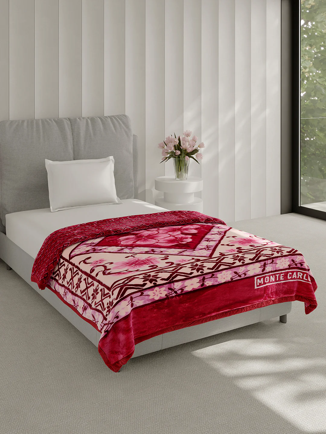 Printed Single Bed 3 Ply, 909 GSM Blanket for Heavy Winter - (Umang) - Image 4