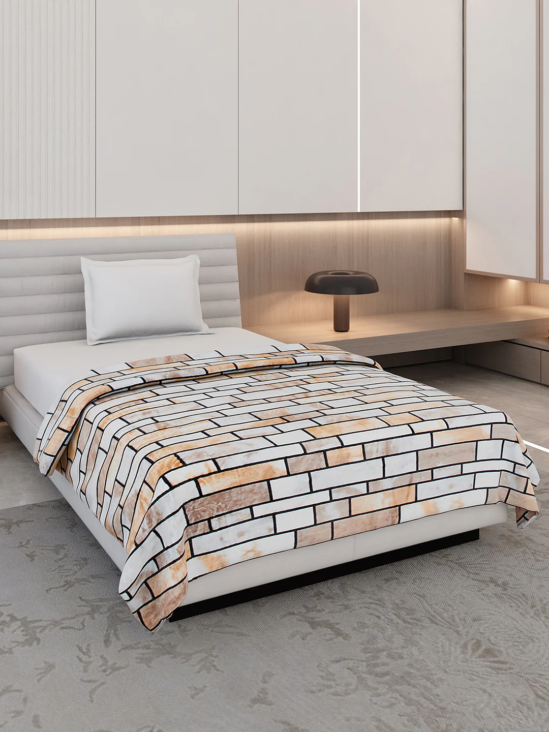 Printed Single Bed 300 GSM Blanket for AC Room - (Blubell)