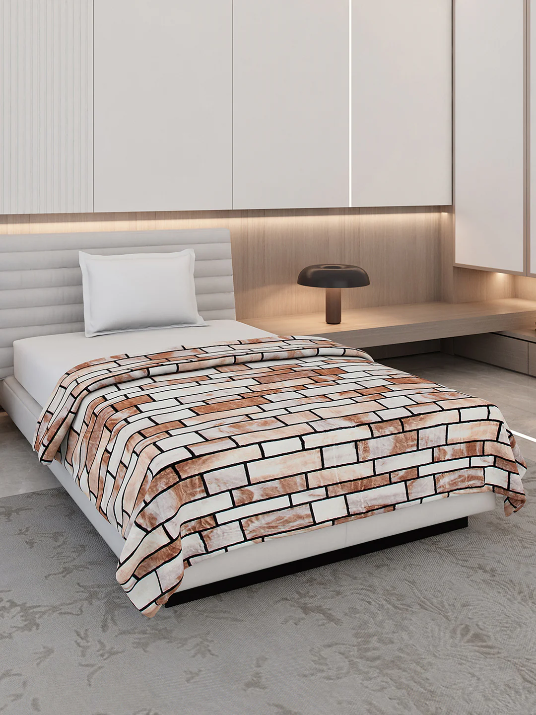 Printed Single Bed 300 GSM Blanket for AC Room - (Blubell)