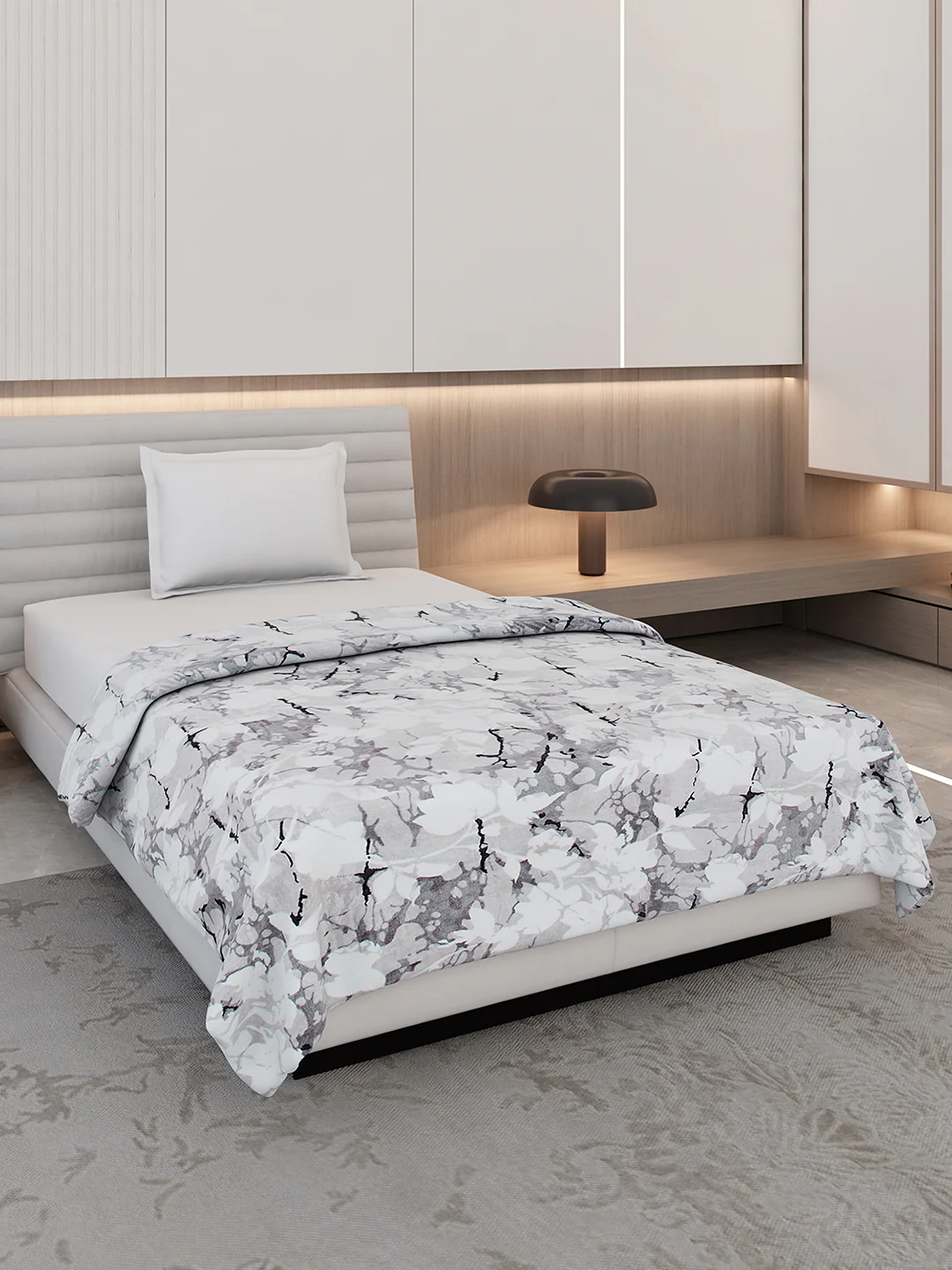 Printed Single Bed 300 GSM Blanket for AC Room - (Blubell)