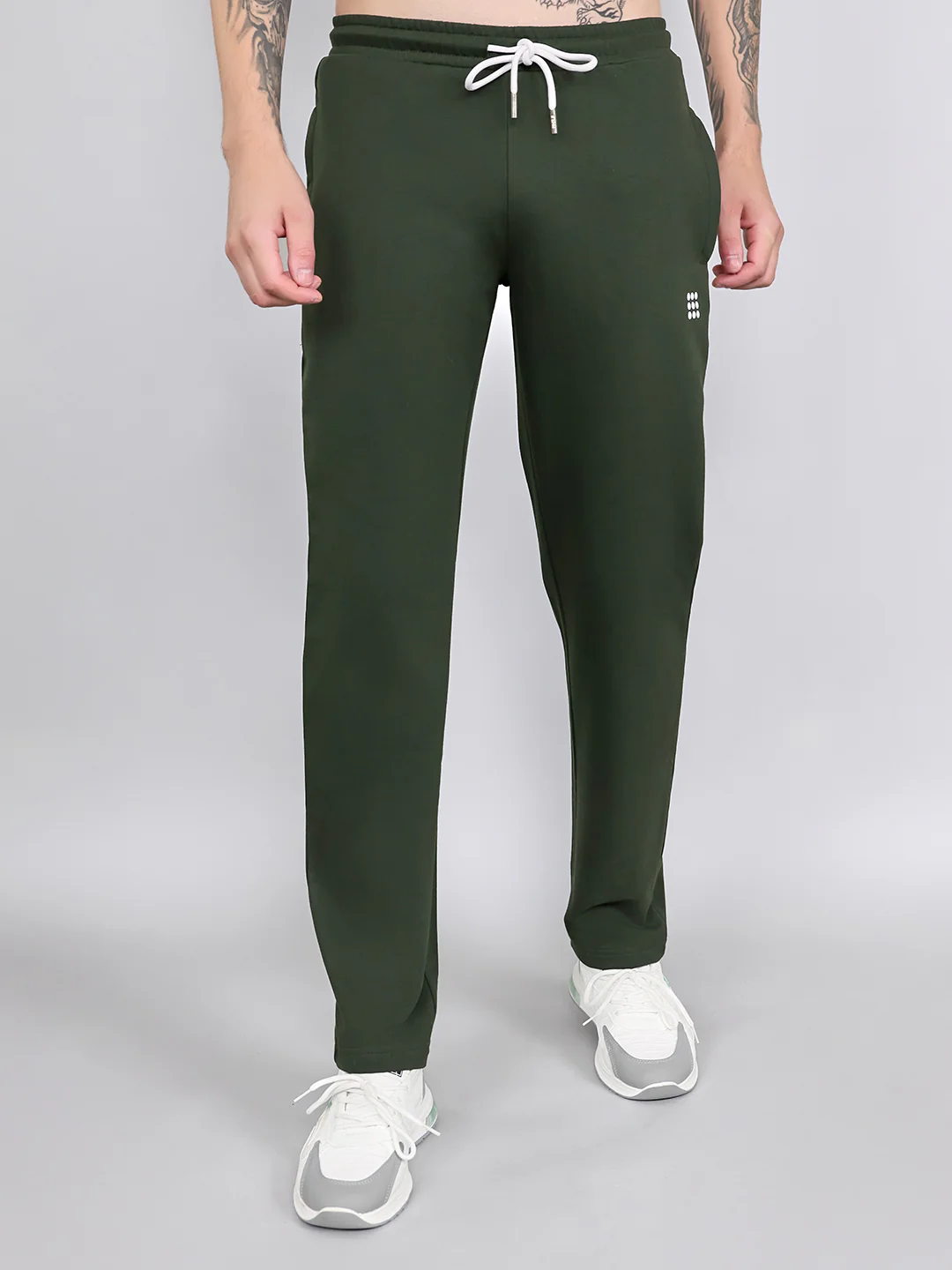 Rock.it Men Olive Solid Smart Fit Lower