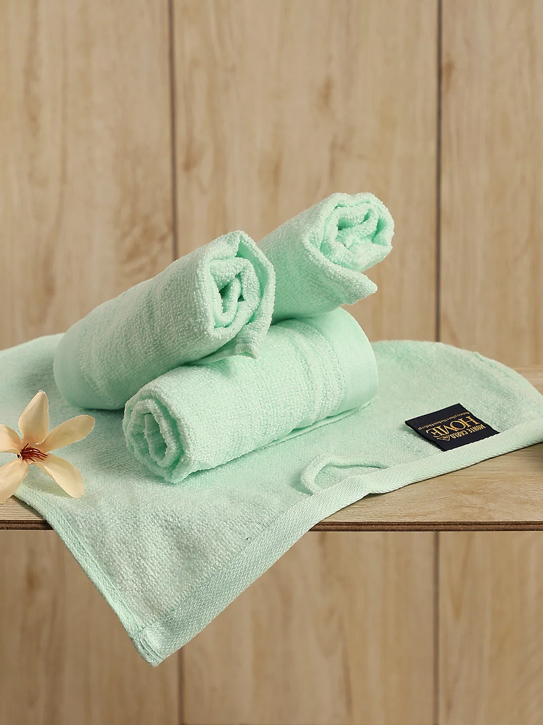 Sea Green Cotton Solid 600 GSM Face Towel (Pack of 4)