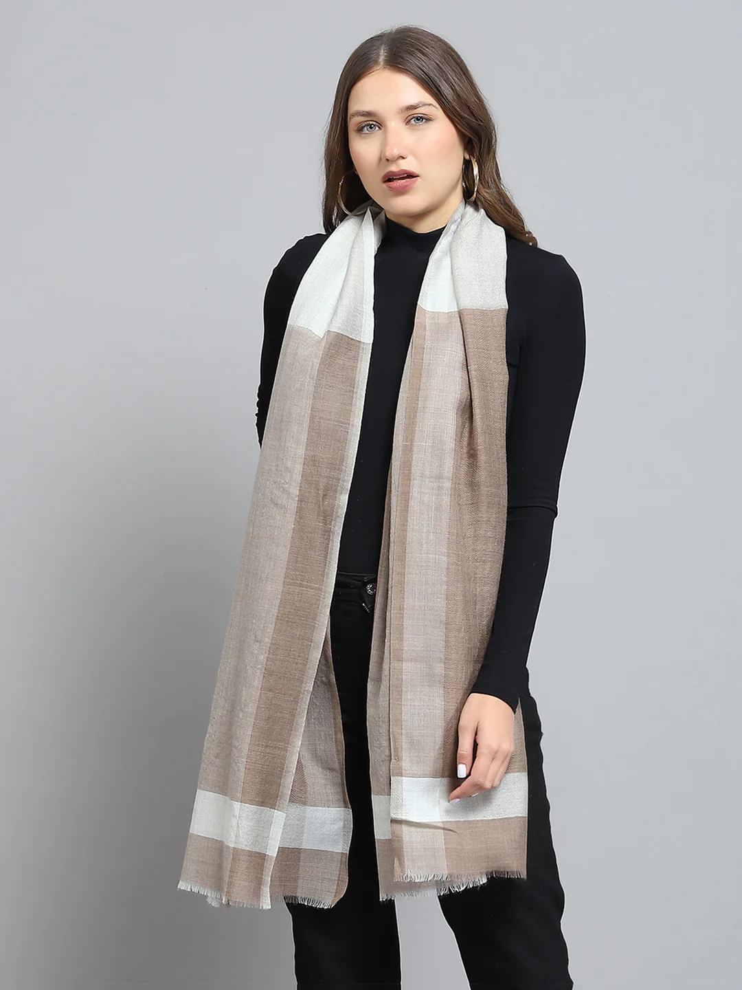 Women Multicolor Self Design Stole