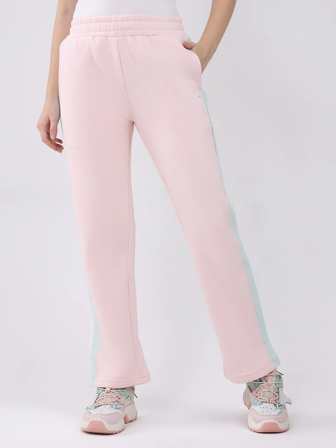 Women Pink Printed Regular Fit Winter Lower