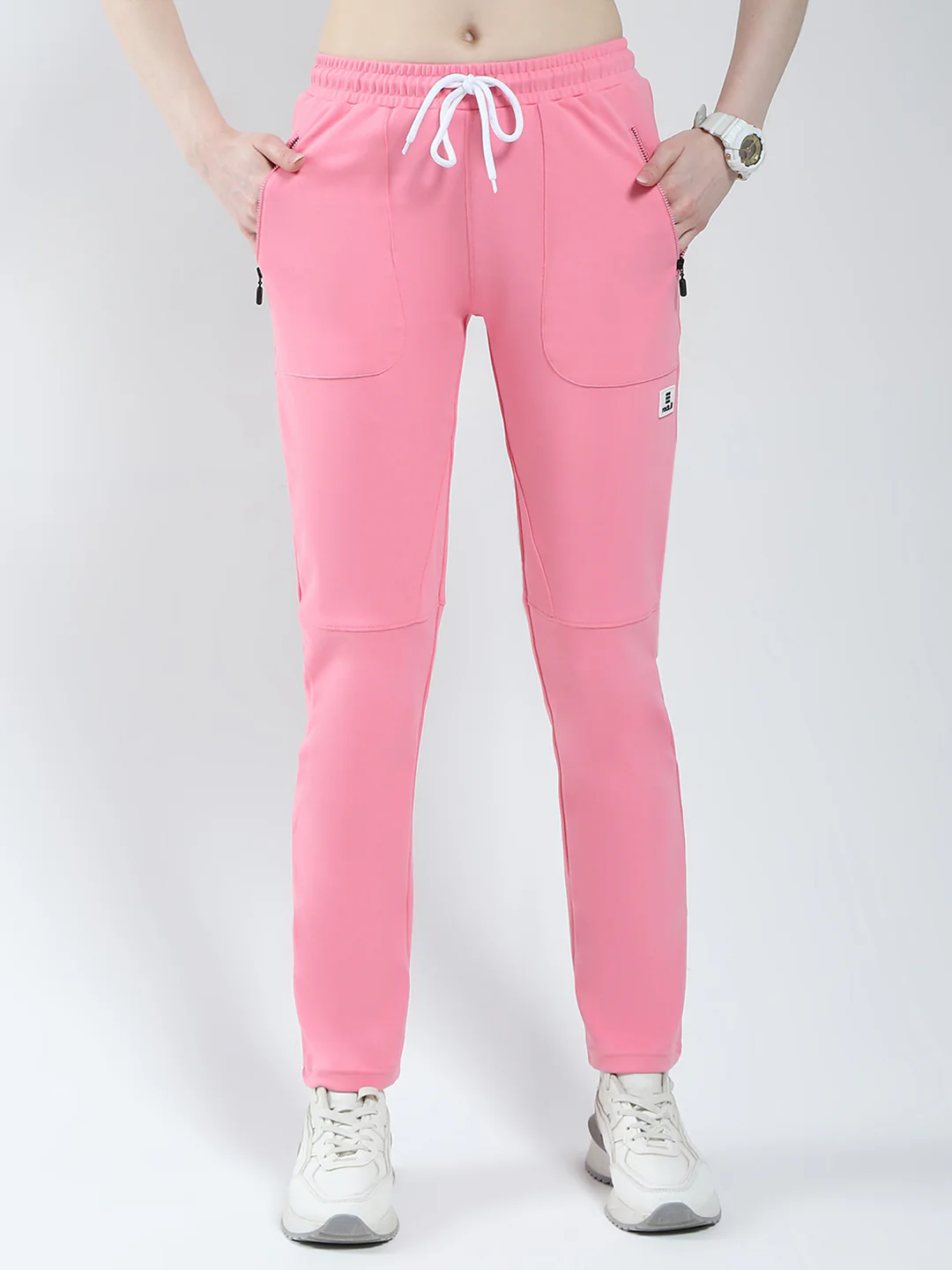 Rock.it Women Pink Solid Regular Fit Lower